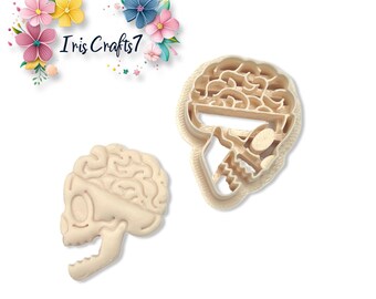 Skull Brain Polymer Clay Cutters for Earring and Jewellery Making