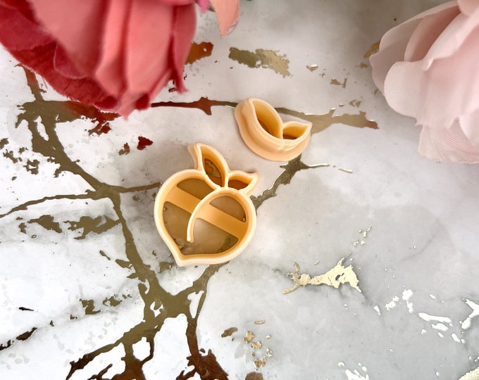 Peach Clay Cutter| Ceramic tools| Polymer clay cutters| Clay tools| Earring Making