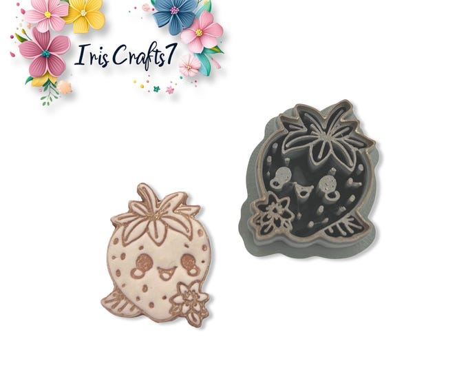 Strawberry Floral Polymer Clay Cutter Earrings Jewelry Tool