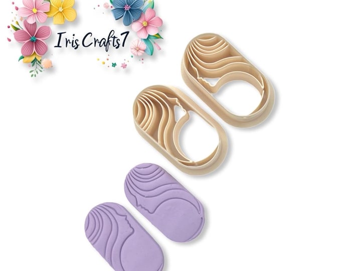 Woman Profile 5 Polymer Clay Cutter - Clay Tools - Handmade Earrings