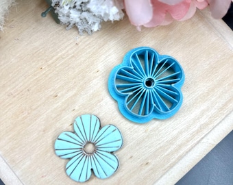 Polymer Clay Cutter Flower 33 – Floral Earring Making Tool – Handmade Clay Jewelry Supplies – Boho DIY Cutter for Crafters