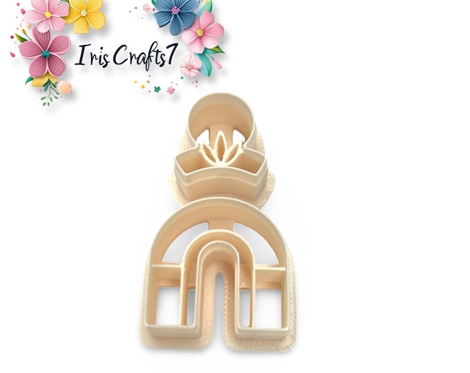 Art Deco Set B Polymer Clay Cutter | Geometric Earring Shape Tool