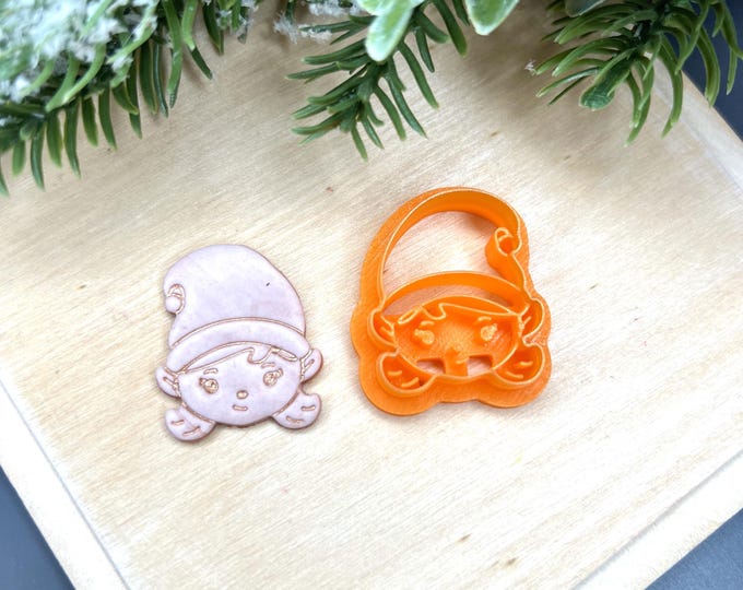 Elf Girl 2 Polymer Clay Cutters - Handmade Earrings - Cookie Cutters - Ceramic Tools