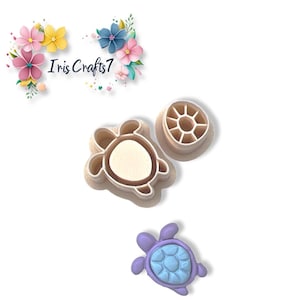 Turtle 7 Polymer Clay Cutter – Sea Animal Earring Making Tool – Cute Reptile Design for DIY Jewelry Crafts