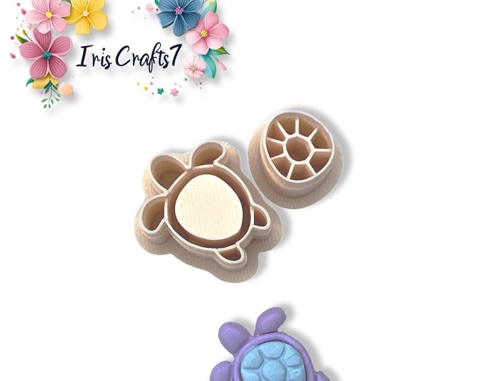 Turtle 7 Polymer Clay Cutter for Earring Making - Perfect DIY Tool