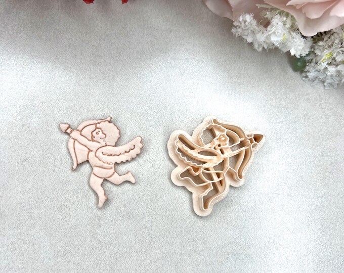 Cupid Polymer Clay Cutter - Valentine's Earrings - Handmade Jewellery