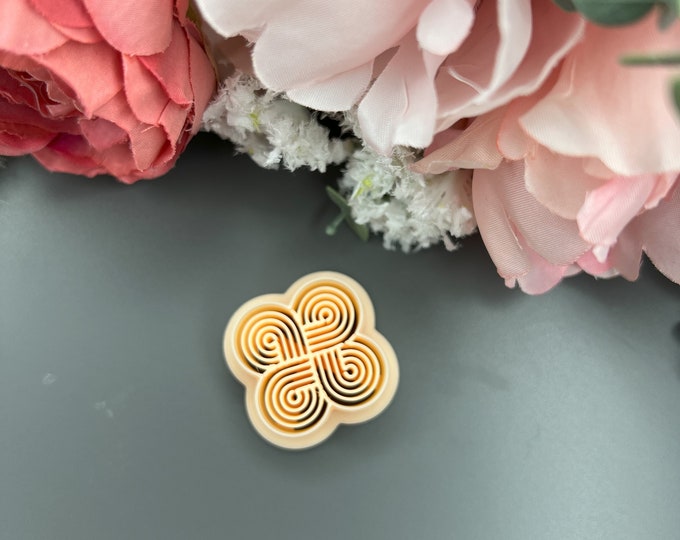 Celtic Knot 2 clay cutter_ Silver clay_ Ceramic tools_ Polymer clay cutters_ Clay tools