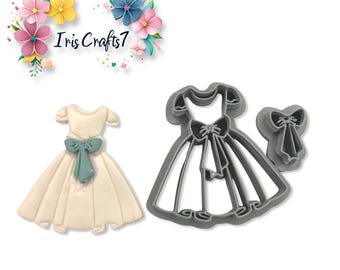Dress Bow Polymer Clay Cutter Earring Jewelry Tool