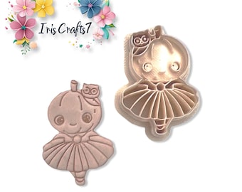 Pumpkin Ballerina Polymer Clay Cutters – Halloween Earring Making Tools – Cute Fall Cookie Cutter for DIY Jewelry & Crafts