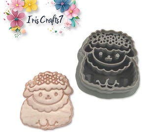 Lamb Flowers Polymer Clay Cutter Spring Earring Jewelry Tool