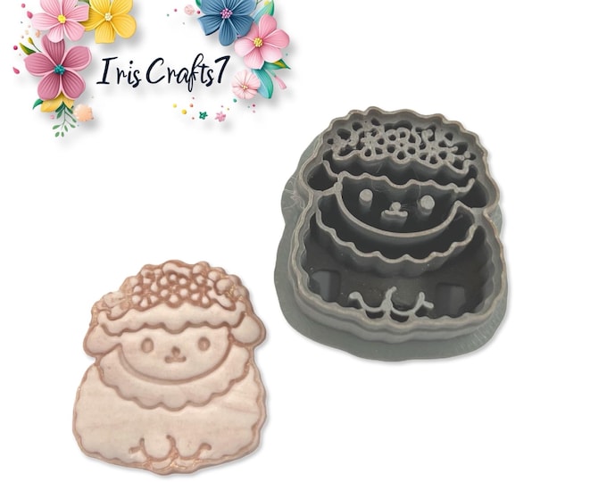 Lamb Flowers Polymer Clay Cutter Spring Earring Jewelry Tool