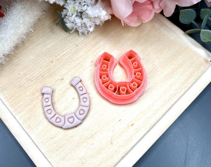 Polymer Clay Cutters Horseshoe Love Shape for Valentine's Earrings - Handmade Jewellery Craft Tools Gift