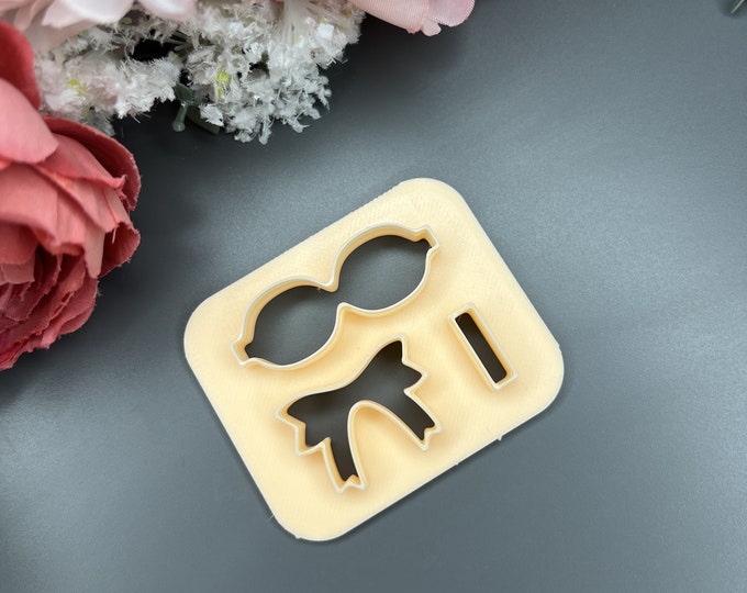 DIY Bow Template 4 Clay Cutters Set - Polymer Clay Crafting Tools