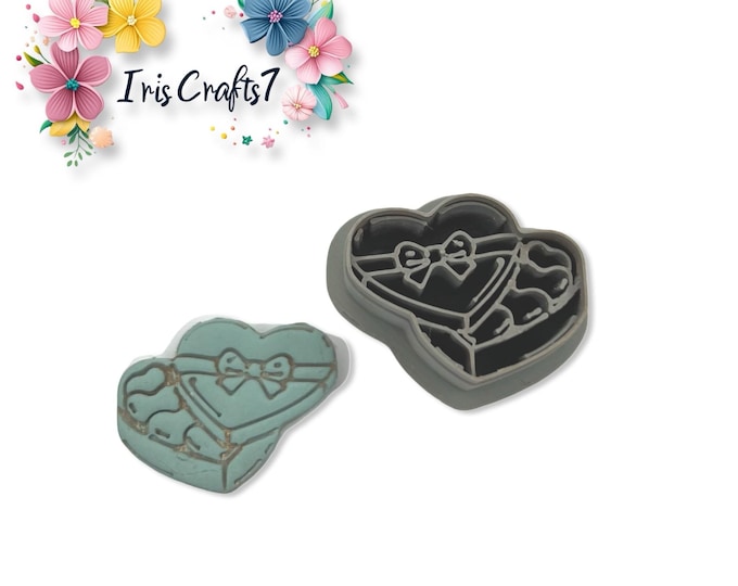 Valentine Chocolate Box Polymer Clay Cutter Earring Tool