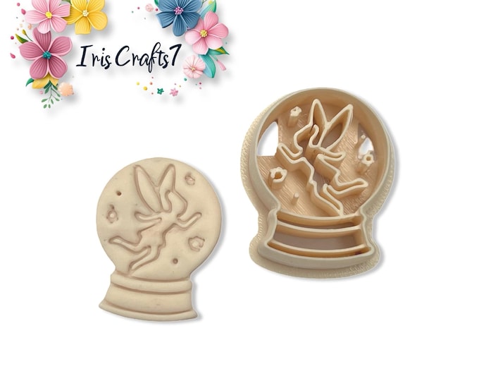 Snow Globe Fairy Polymer Clay Cutter for Earring and Jewellery Making