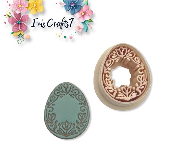 Tulip Egg Polymer Clay Cutter for Easter Earrings