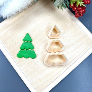 Christmas Tree 24 Polymer Clay Cutter – Holiday Earring Making Tool – Christmas Jewelry DIY – Festive Clay Cutter for Earrings & Crafts