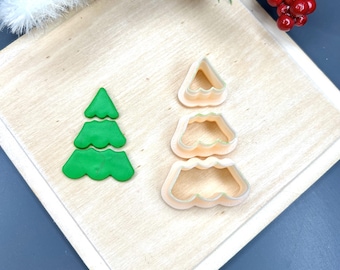 Christmas Tree 24 Polymer Clay Cutter – Holiday Earring Making Tool – Christmas Jewelry DIY – Festive Clay Cutter for Earrings & Crafts