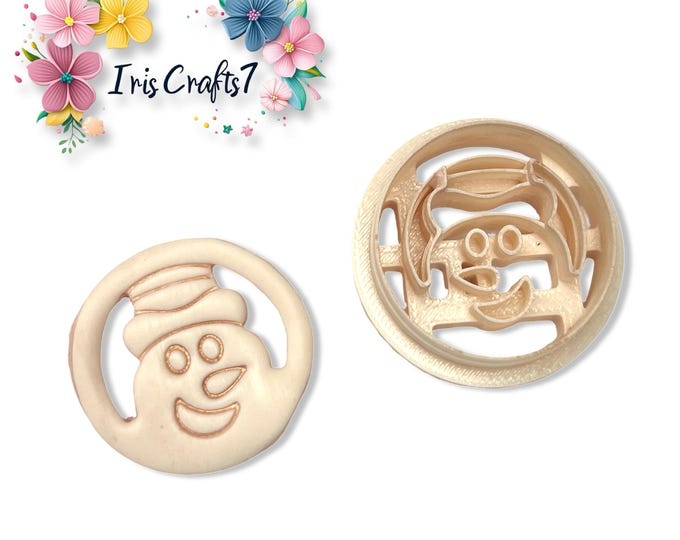 Snowman Ball Polymer Clay Cutter for Christmas Earring & Jewellery Making, Craft Tools