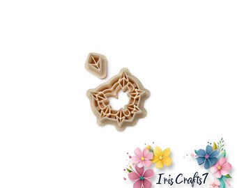 Crystal Heart Polymer Clay Cutter - Ceramic tools - Earrings Making