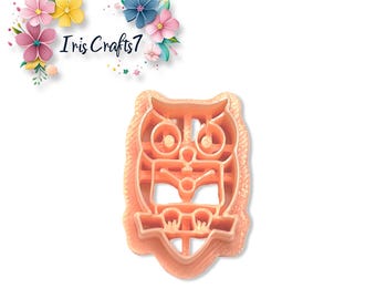 Owl with Letter Polymer Clay Cutter – Magic Mail Earring Tool – Handmade DIY Jewelry Supplies