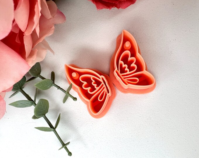 Clay cutters half butterfly 1| Polymer clay cutters| Clay tools| Ceramic cutters| Jewellery tools