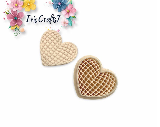Disco Heart Polymer Clay Cutters - Earring Making - Ceramic Tools