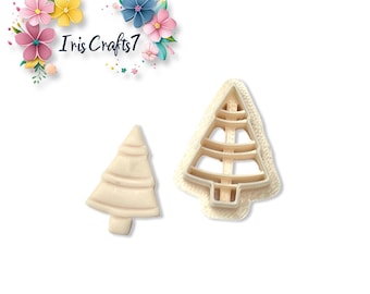 Christmas Tree No 25 Polymer Clay Cutter, Xmas Jewelry DIY, Holiday Craft Tool