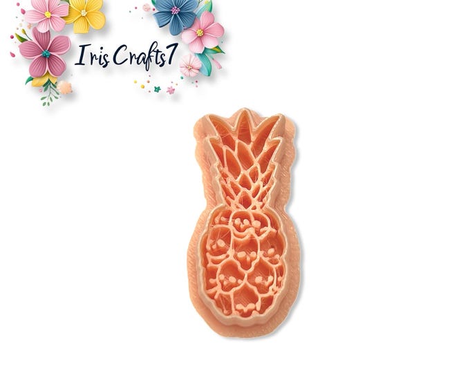 Polymer Clay Cutters Skulls in Pineapple – Spooky Fruit Tools for Earring Making