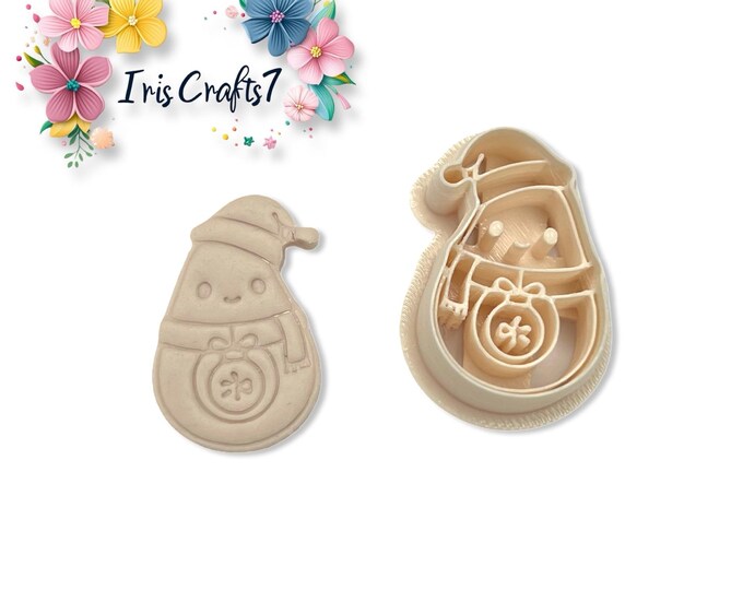 Christmas Avocado Cutter For Polymer Clay Earrings and Jewellery