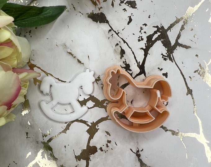 Rocking horse polymer clay cutter / christmas cutters / earrings cutters