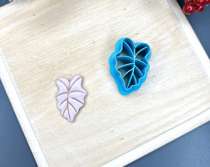 Tropical Leaf Polymer Clay Cutter - Handmade Earrings - Jewellery Making