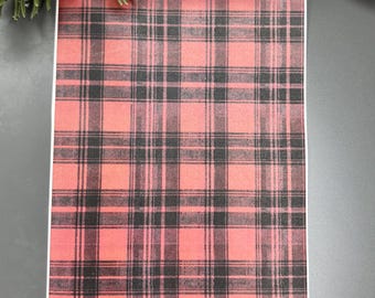 Christmas Plaid 3 Transfer Paper for Polymer Clay - Festive Holiday Designs