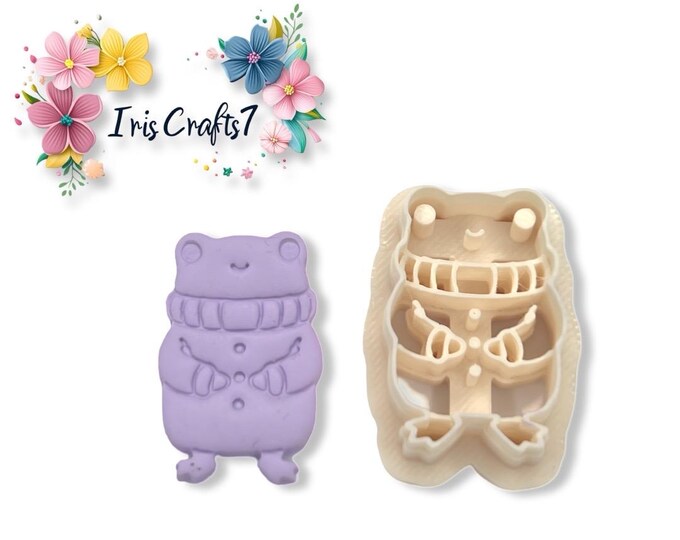 Frog 7 Polymer Clay Cutter - Handmade Jewellery - Earrings Making