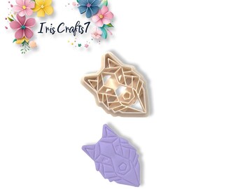 Wolf Polymer Clay Cutter - Handmade Earrings