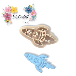 Rakete Polymer Clay Cutter: Ohrring Herstellung, Weltraum Schmuck Mould