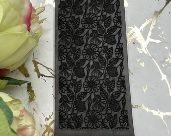 Polymer clay texture mat flowers 2 / Rubber texture mat