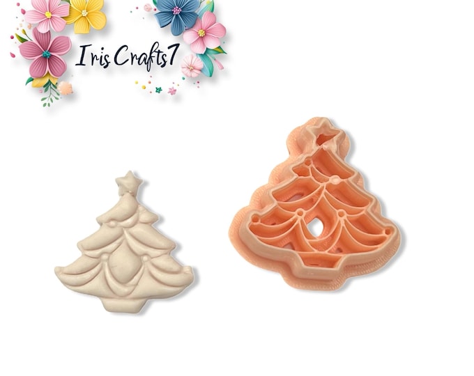 Christmas Tree 24 Polymer Clay Cutter for Jewellery and Earring Making