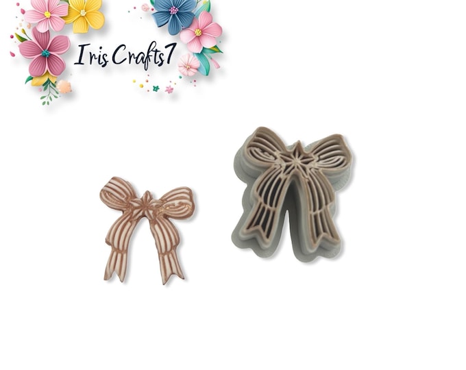 Bow 8 Polymer Clay Cutter Earrings Jewelry Tool