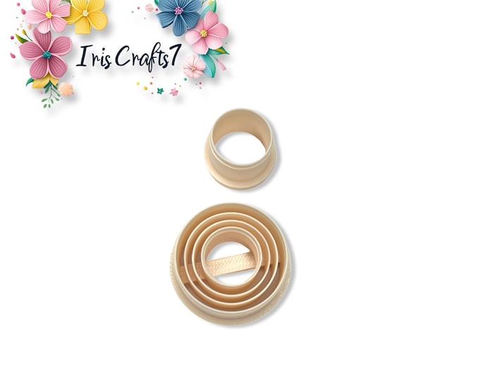 Circle Combo B Polymer Clay Cutter for Handmade Earring Making, Jewellery Tools
