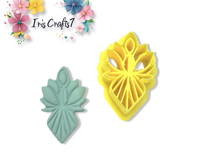Deco Petal Drop Polymer Clay Cutter | Elegant Earring Shape Tool