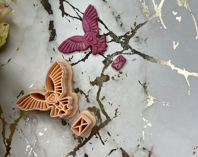 Owl 4 polymer clay cutter