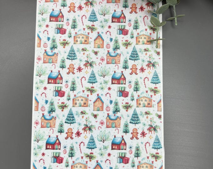 Christmas 3 Transfer Paper for Polymer Clay_ Festive Craft Supplies