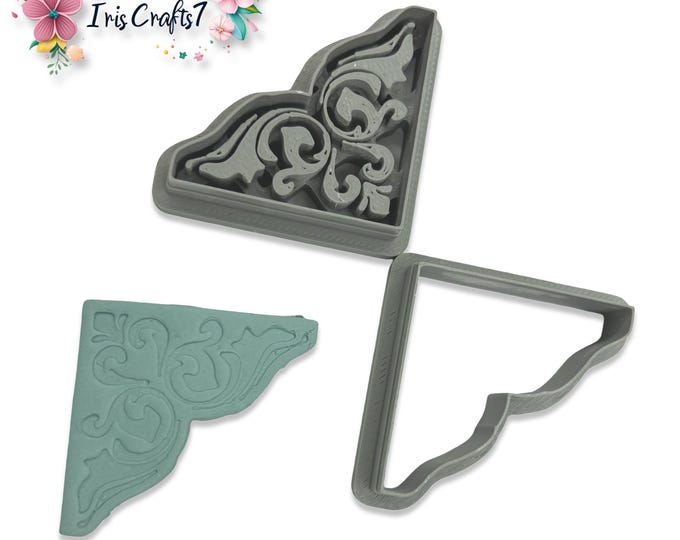 Ornamental Corner Bookmarks 3 Polymer Clay Cutter Jewelry Tool