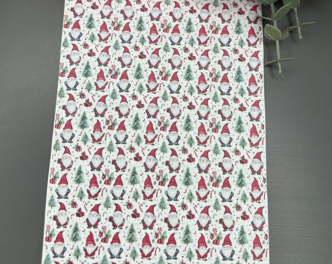 Gnome 2 Transfer Paper for Polymer Clay _ Christmas Craft Supplies