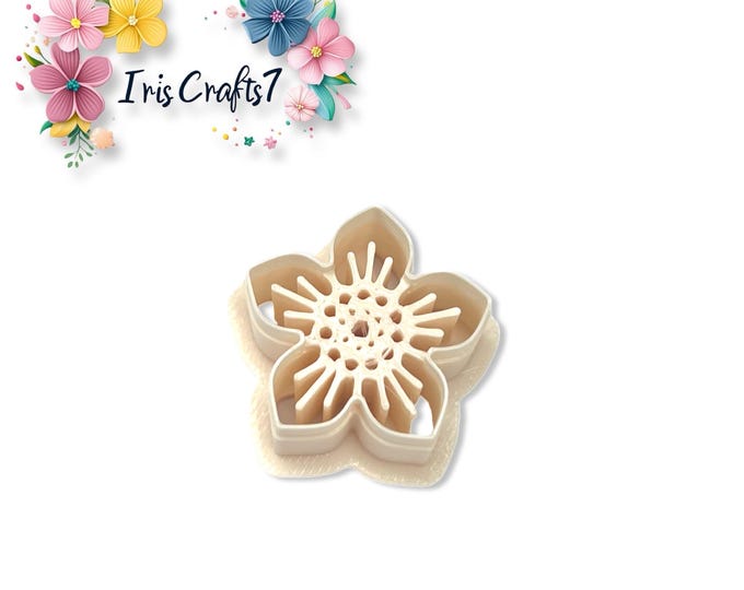 Flower  no. 59 Polymer Clay Cutter for Handmade Earring Making, Jewellery Tools