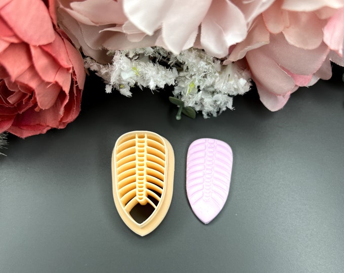 Macrame feather clay cutter| Clay tools| Polymer clay cutters| Silver clay| Ceramic tools