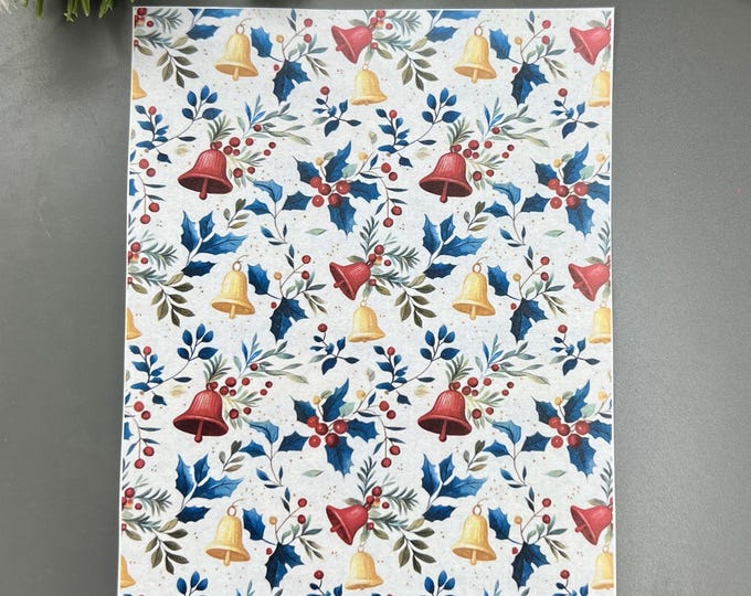 Christmas 10 Transfer Paper for Polymer Clay - Festive Holiday Designs
