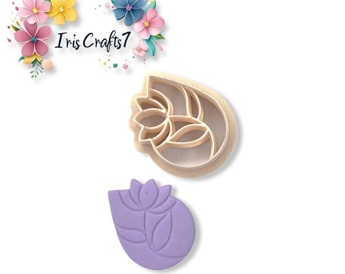 Drop Flower 3 Polymer Clay Cutter - Ceramic Tools - Handmade Jewellery