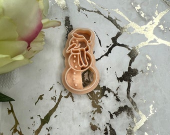 Snowman No 2 Polymer Clay Cutters for Earrings Jewelry Tool
